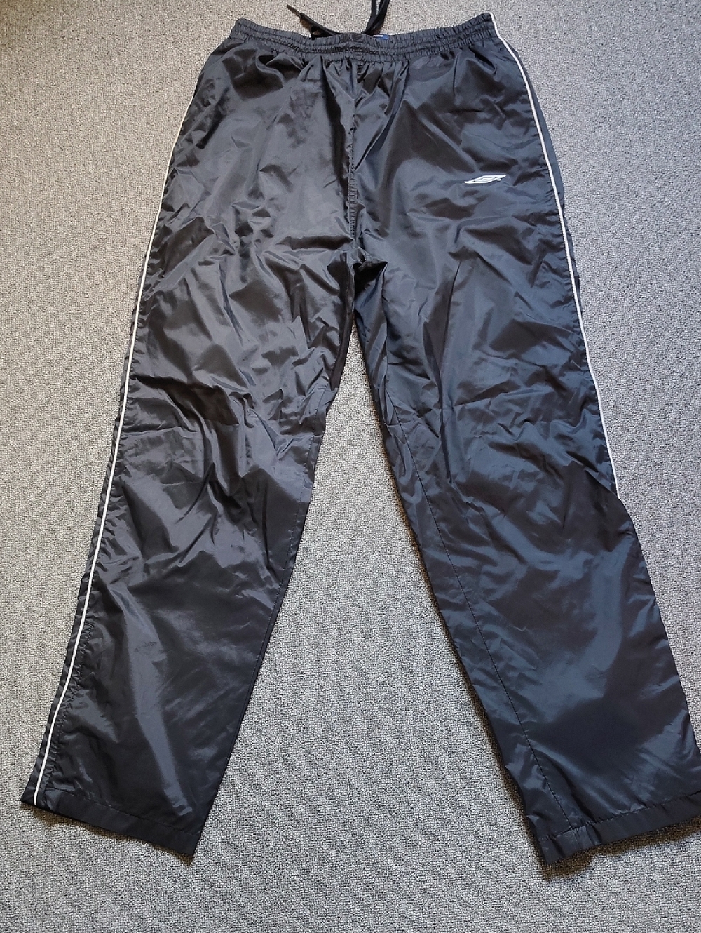 Umbro Black Athletic Shorts with White Lining